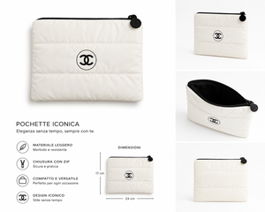 Maxi pochette icon cc bianco