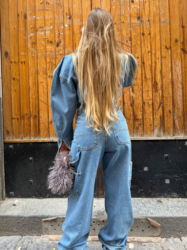 Coordinato denim Milano fashion