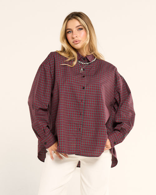 Camicia Tartan popeline