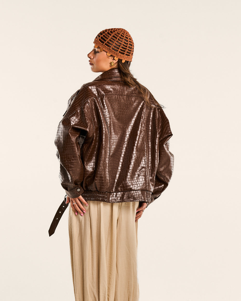 Bomber in pelle bottega
