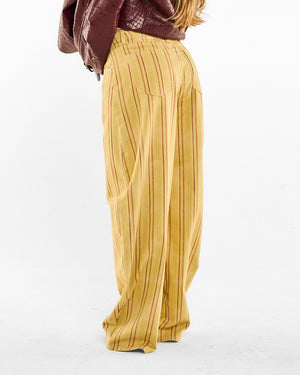Jeans Wide Leg Gessato