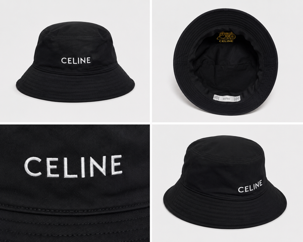 Cappello pescatore celi stoffa scritta