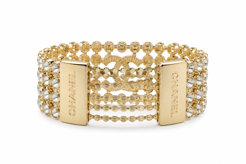 Bracciale rigido crystal cc