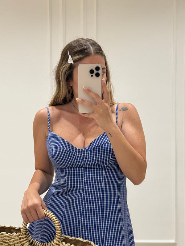 Minidress quadretti Forte dei marmi