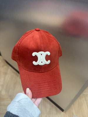 Cappello Celine Velluto Rosso