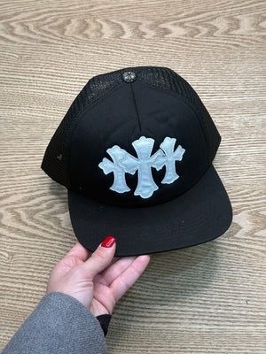 Berretto chrome nero croci bianche