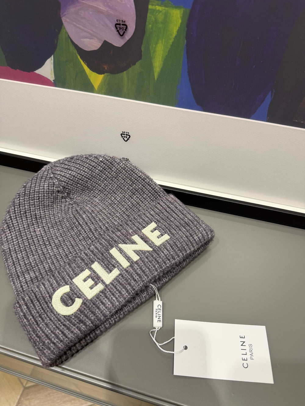 Cappello Celine glicine