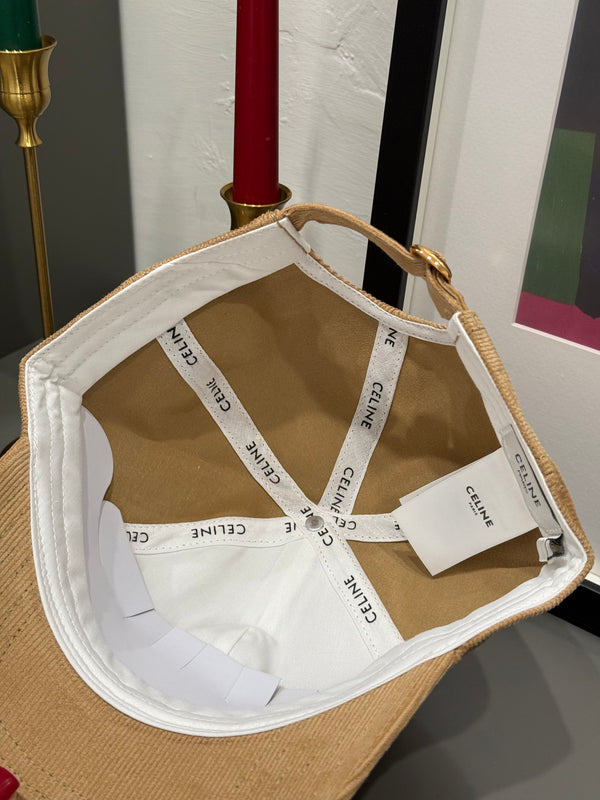 Cappello Celine velluto beige