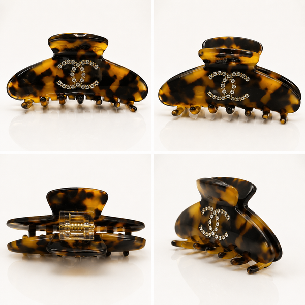 Pinza cc maculata e strass