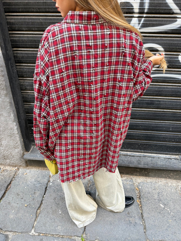 Camicia Quadri con Rotture