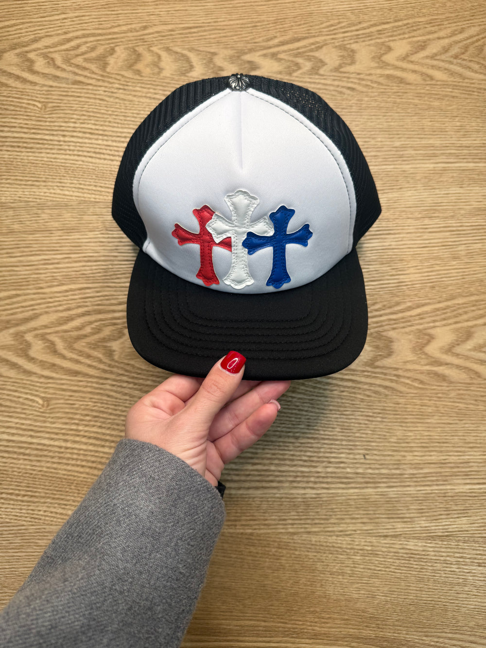 Berretto chrome croci colorate