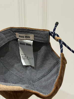 Cappello velluto e cordoncino miumiu