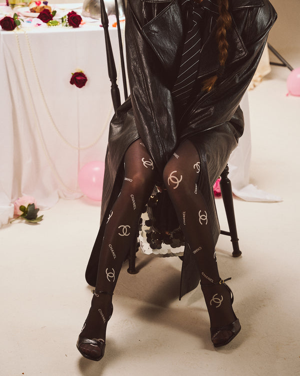 Collant “Noir Praliné cc”