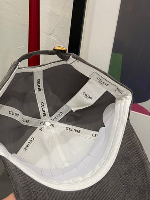 Cappello Celine grigio velluto