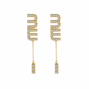 Orecchini Crystal con pendente mm