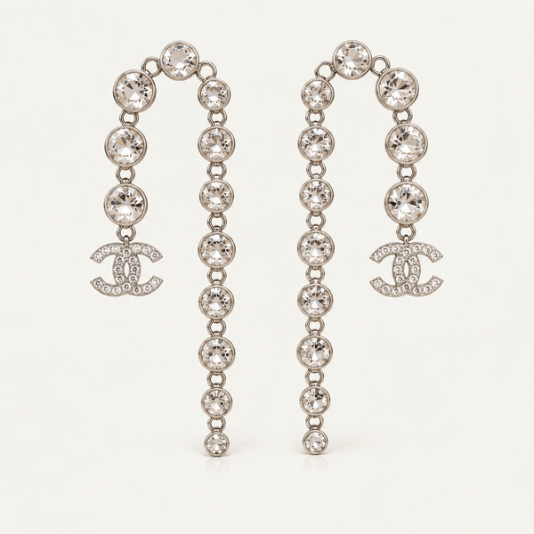 Crystal Cascade Earrings cc