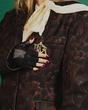 Mezzi guanti in pelle