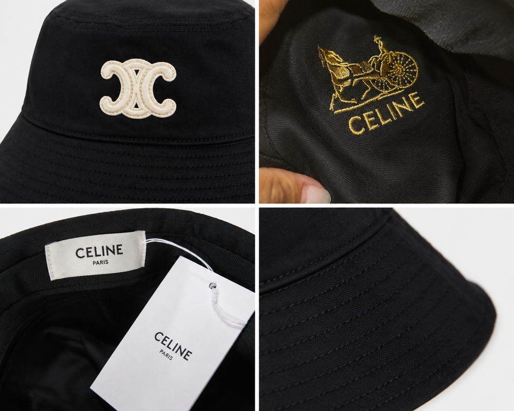 Cappello pescatore celi stoffa logo
