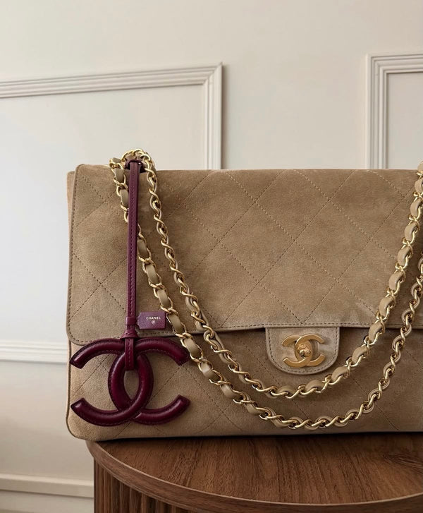 Charms cc in pelle bordeaux