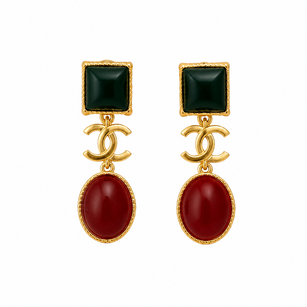 Orecchini Ruby Verde cc