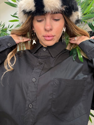 Orecchini chanel black e white