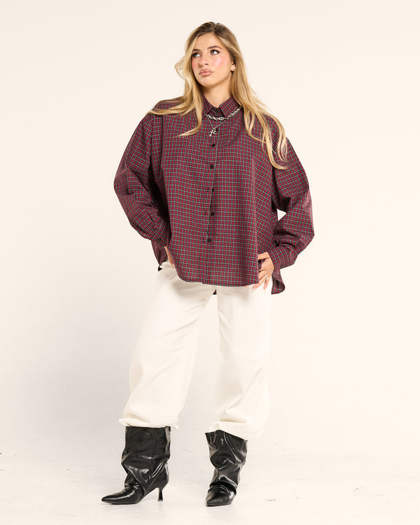 Camicia Tartan popeline