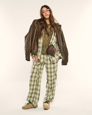 Tailleur  Olive check