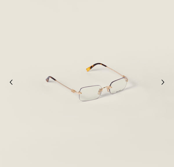Occhiali Crystal Gold miu