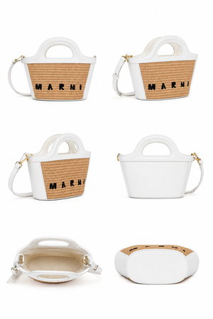 Microbag intrecci e pelle mari