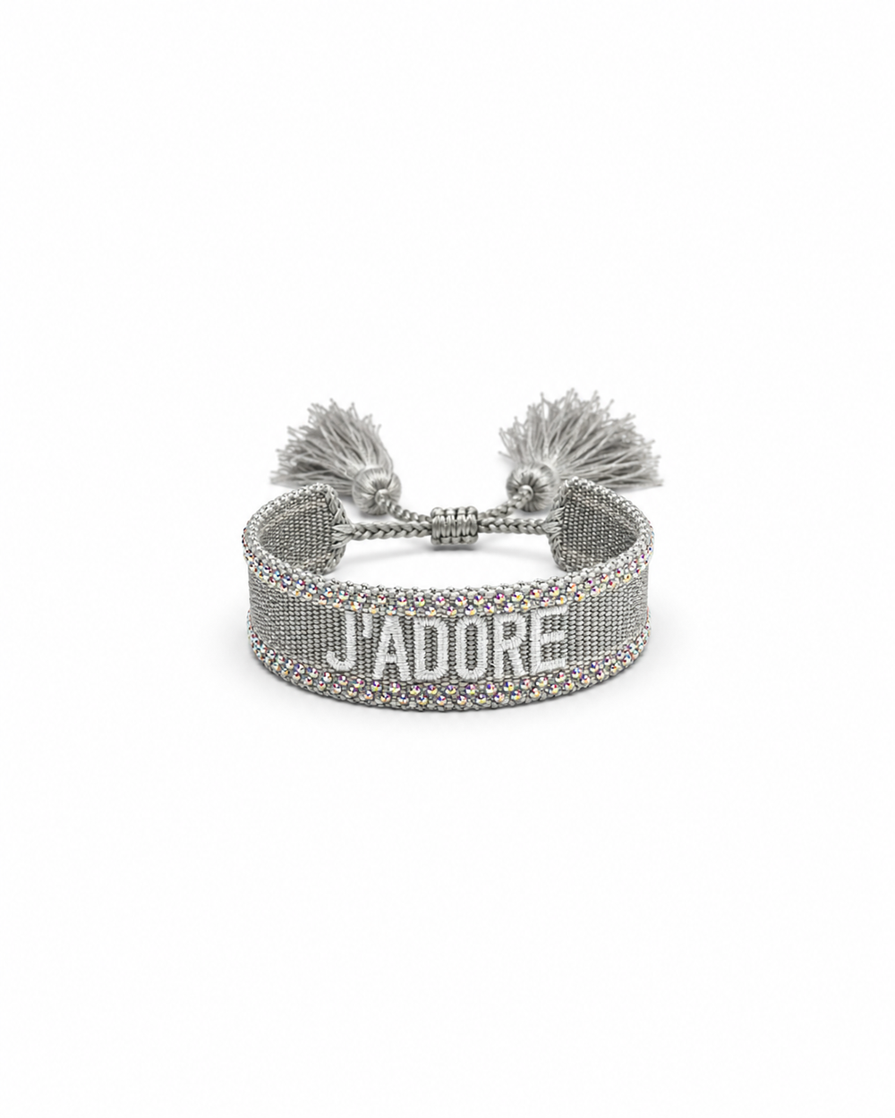 Bracciale j’adore strass grigio