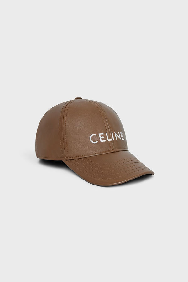Cappello Celine in pelle Beige