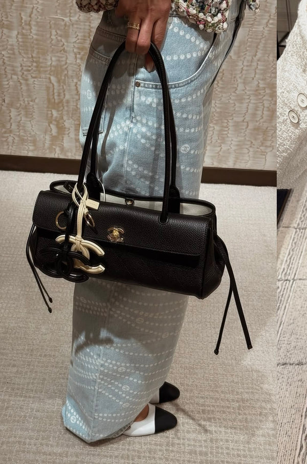 Charms cc in pelle nero