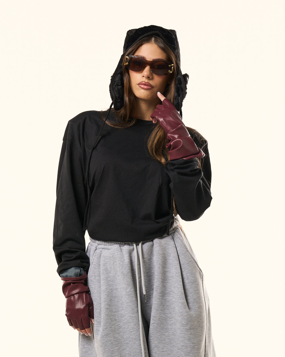 Maglia spalline in cotone