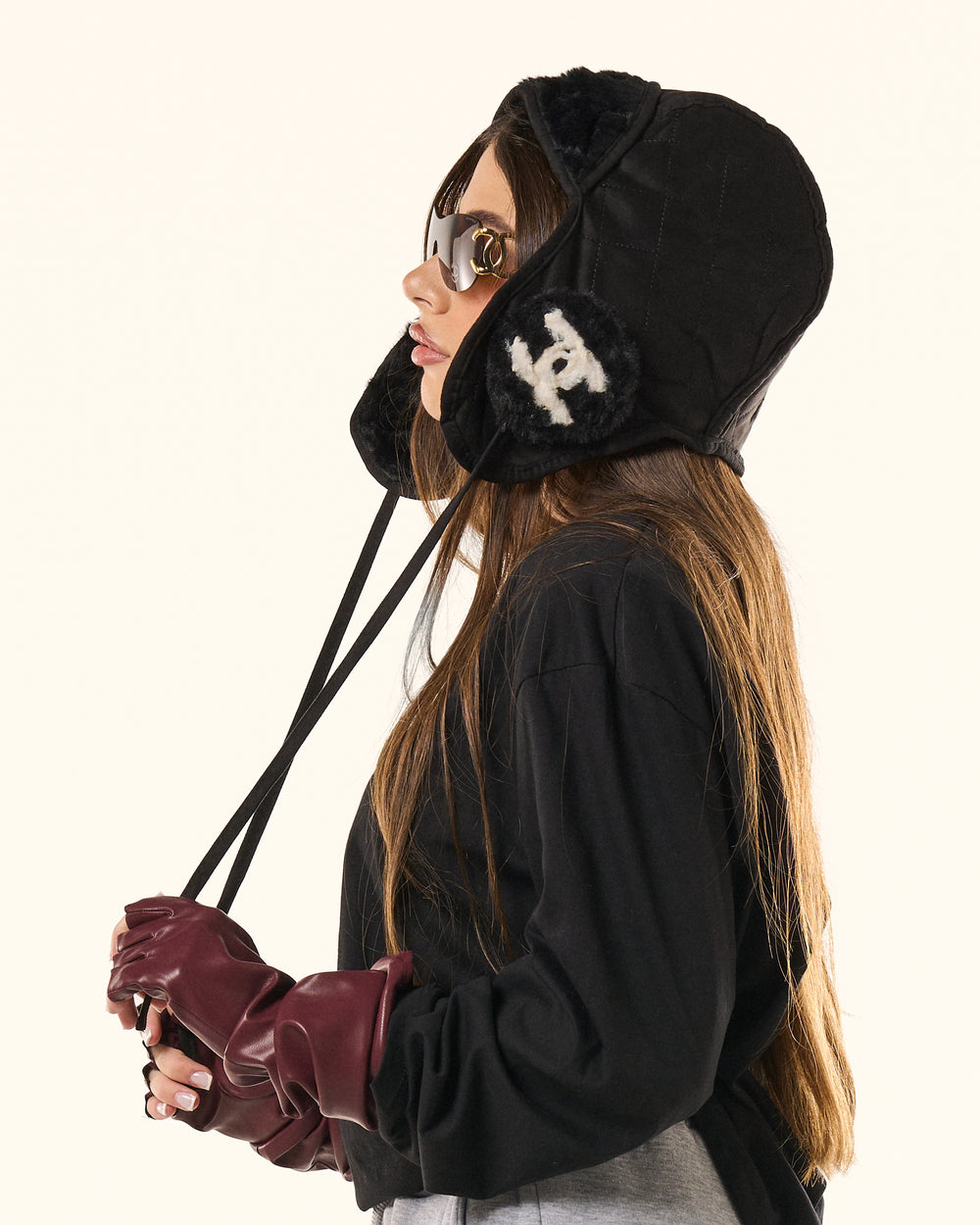 Aviator Luxe Quilted – Total Black