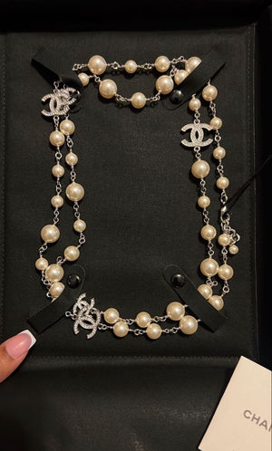 Collana extralong perle chanel