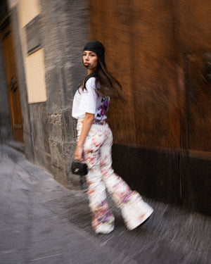 Pantalone Floral flare