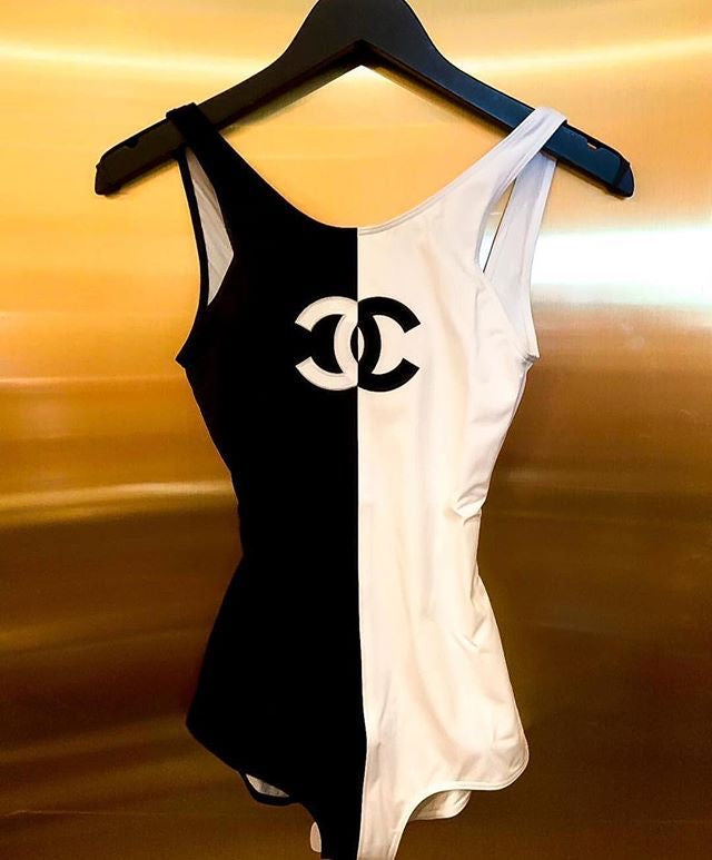 Costume intero black & white cc