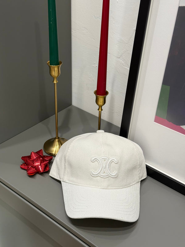 Cappello Celine velluto bianco