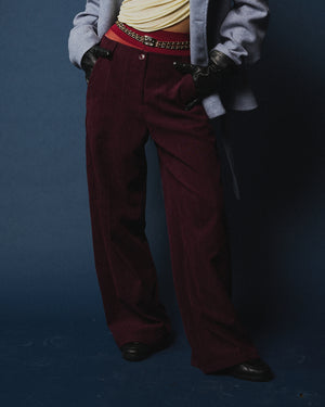 Pantaloni riga di gesso