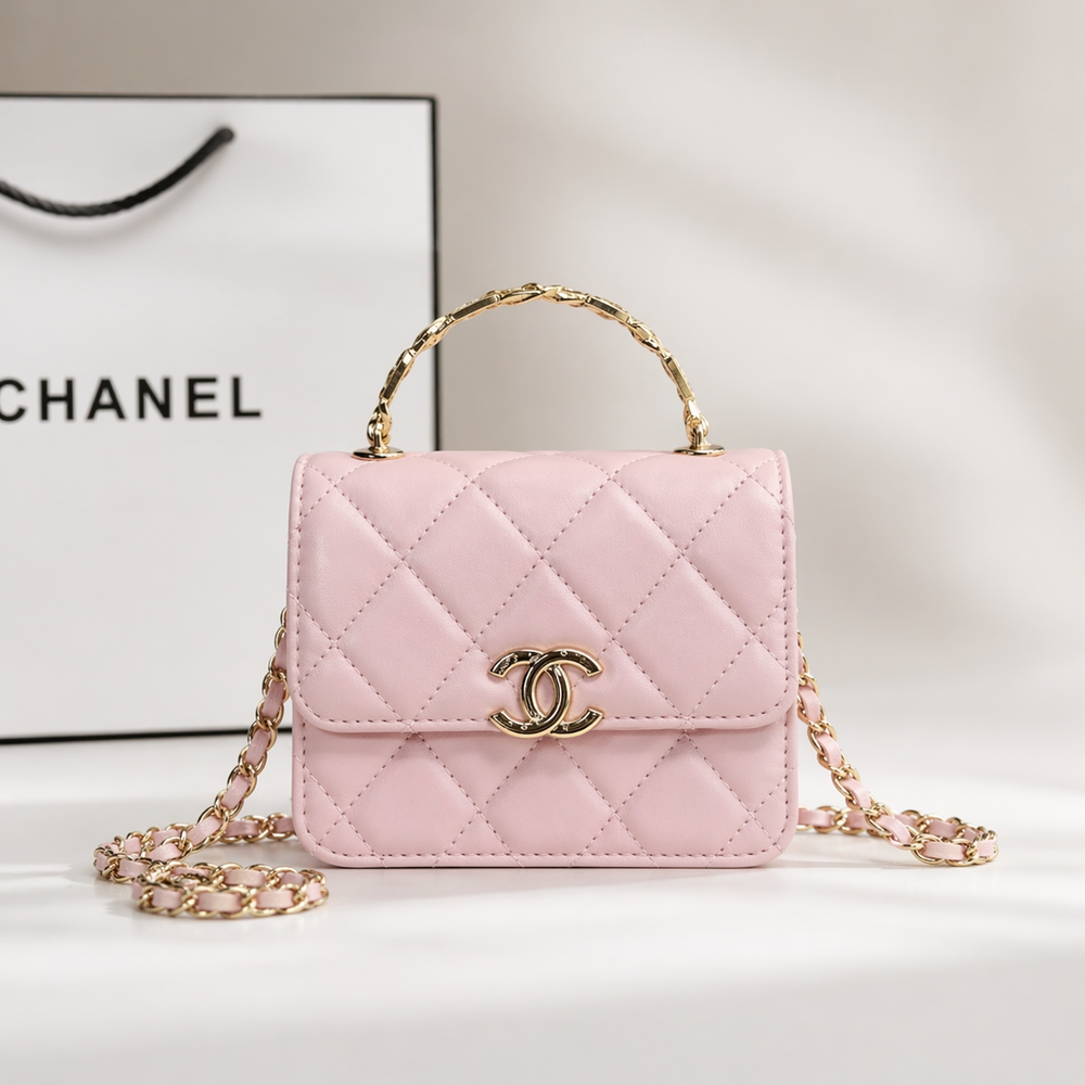 Mini Bag trapuntata rosa CC