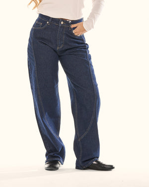 Jeans curve panel lumina