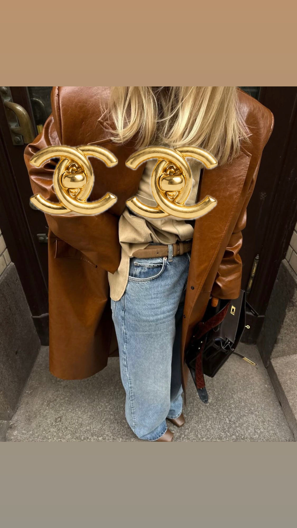 Orecchini Gold Logo cc