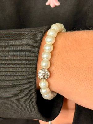 Bracciale perle chrome hearts