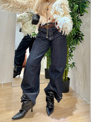 Jeans radical chic compreso di cintura