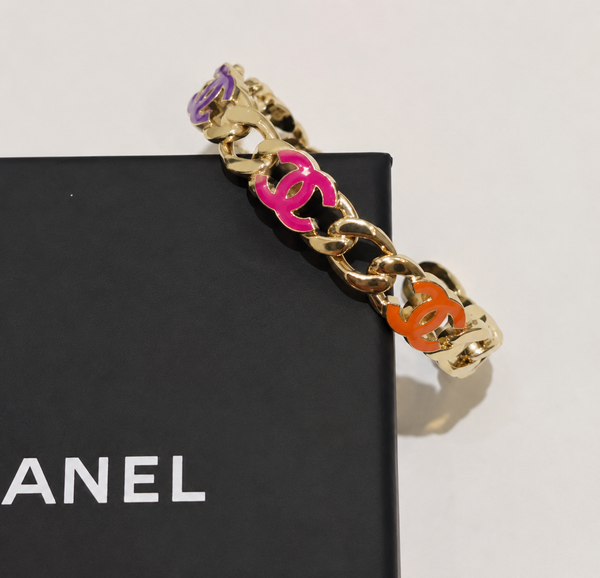 Bracciale multicolore logo cc