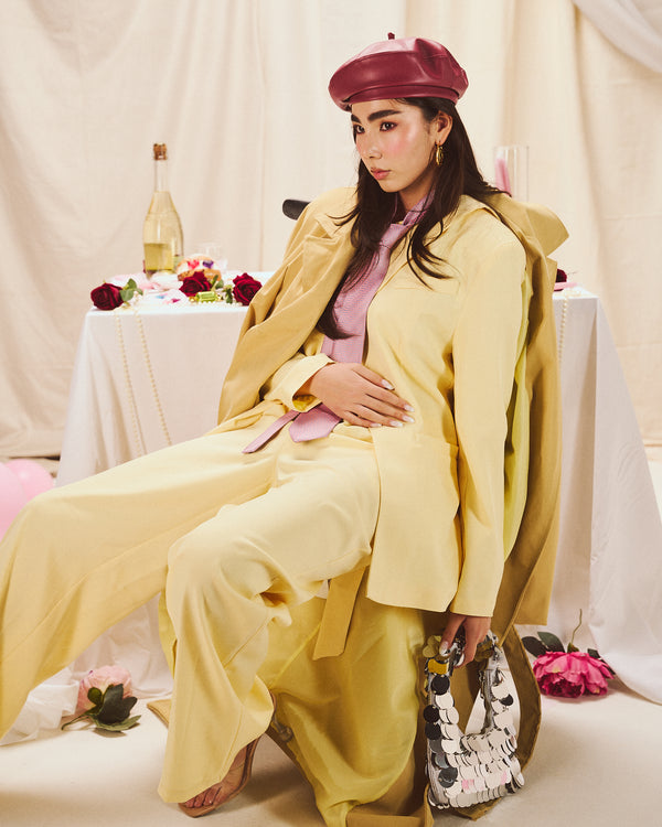 Tailleur “Crème Citron Couture”