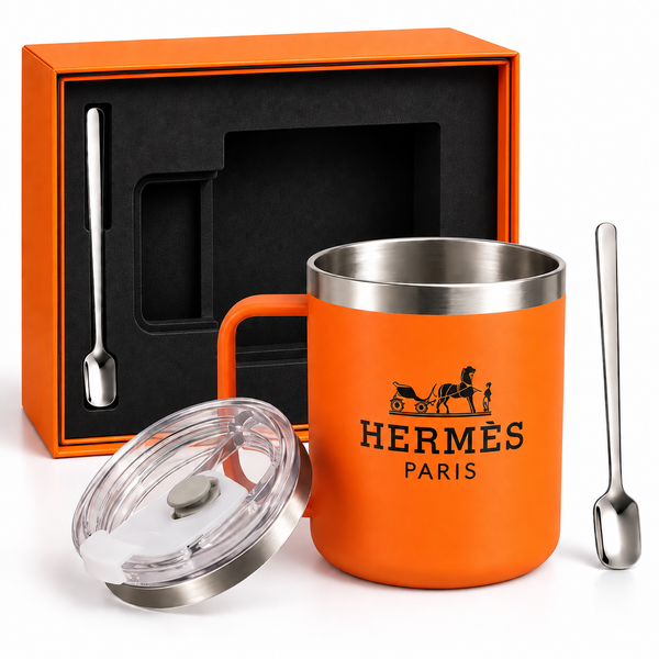 Mug Termica Luxury con Coperchio h