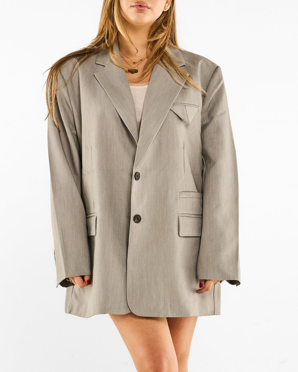 Blazer Over Soft Tailoring