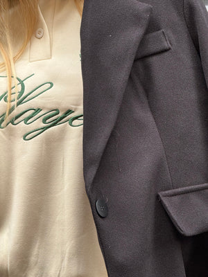 Blazer coat panno oversize