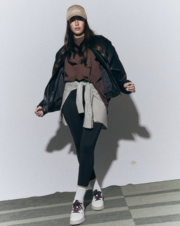 Bomber Noir pelle morbida